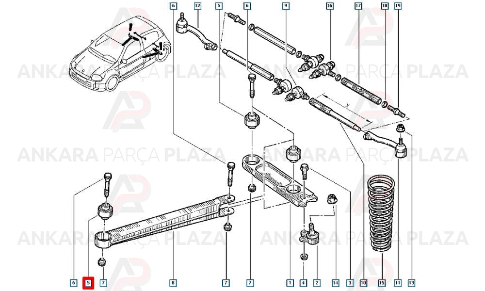 Tabla Salıncak Burcu Orta Laguna 1 1993=> Tüm Motor Tipleri