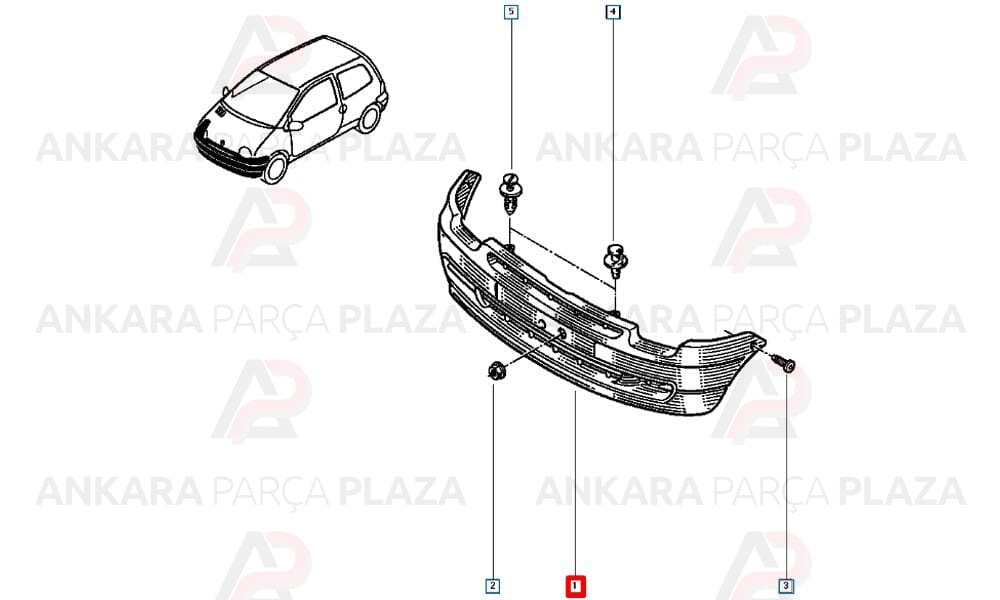 Twingo Ön Tampon 1993 - 1998 Arası 7700823765 Meydan