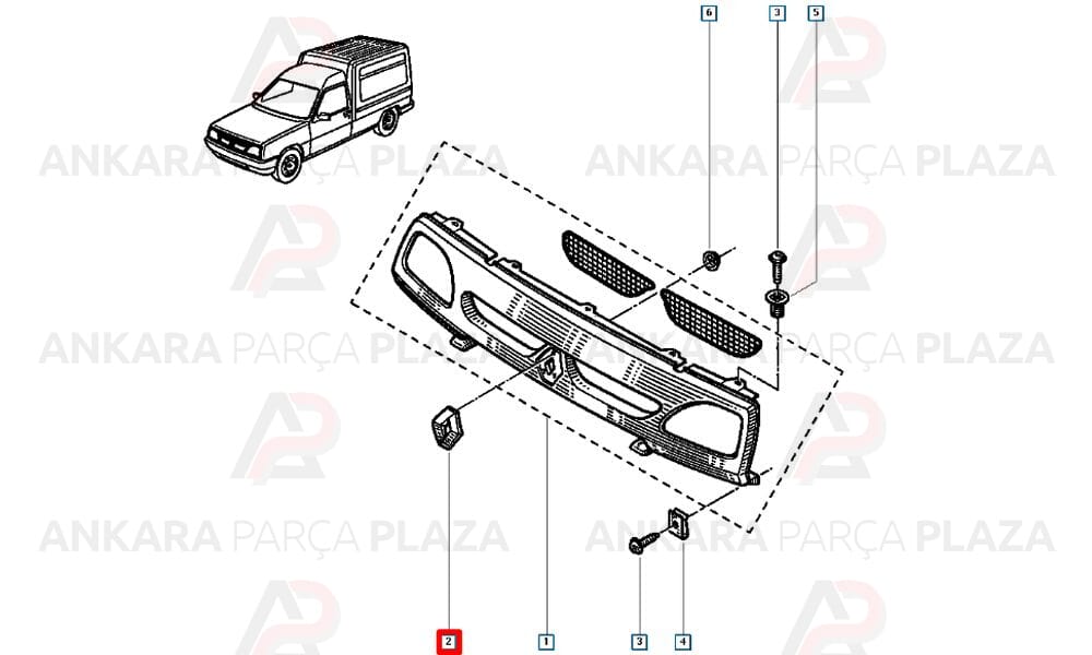 Ön Panjur Arması Kangoo 1