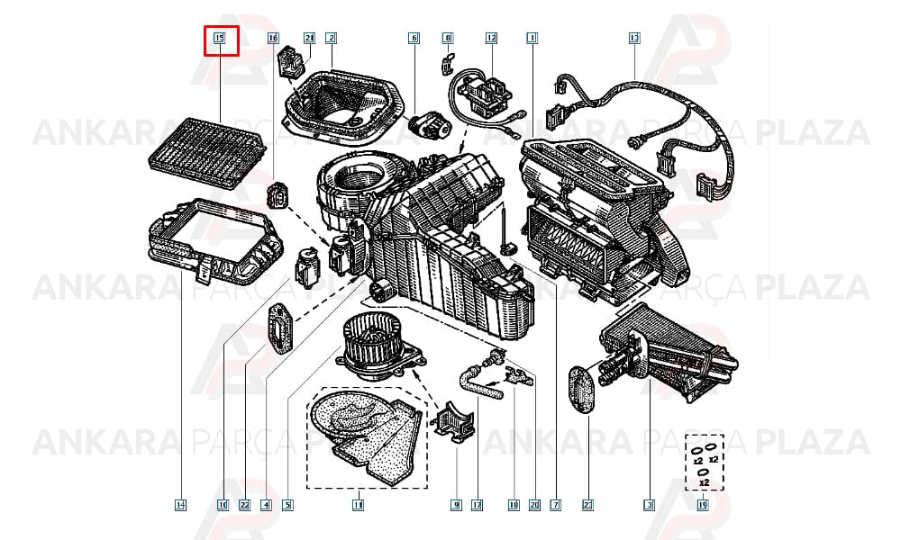 Polen Filtresi Laguna 1 1993 - 2001