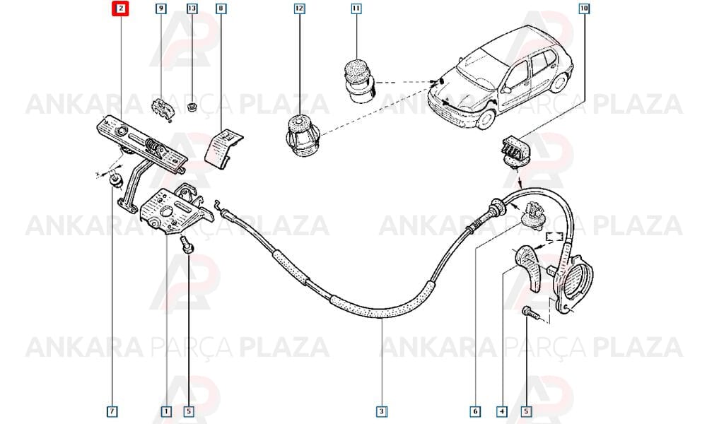 Motor Kaput Kilit Karşılığı Clio 1