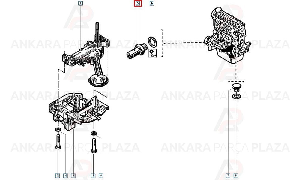 Laguna, Megane, Renault 11 - 21 1.7 Yağ Müşürü Tds