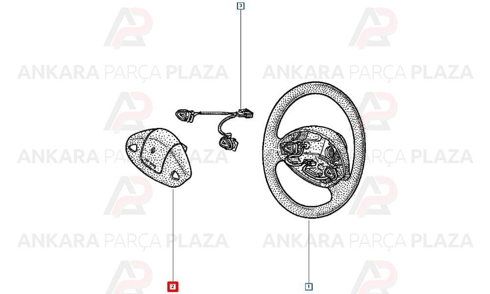 Direksiyon Airbag Sürücü Megane 7700846157