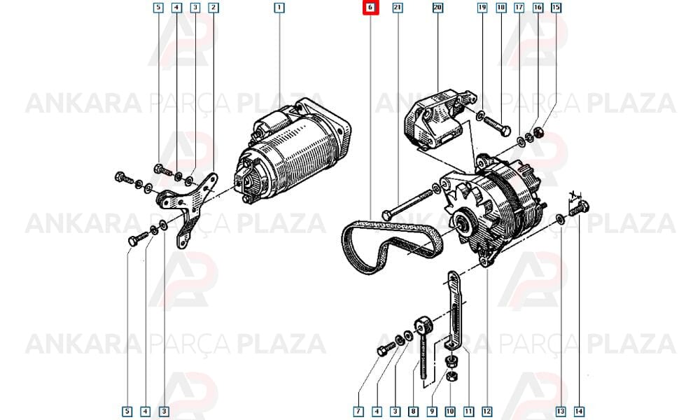 Kangoo Kanallı Kayış 1.9 6Pk1190 Gates