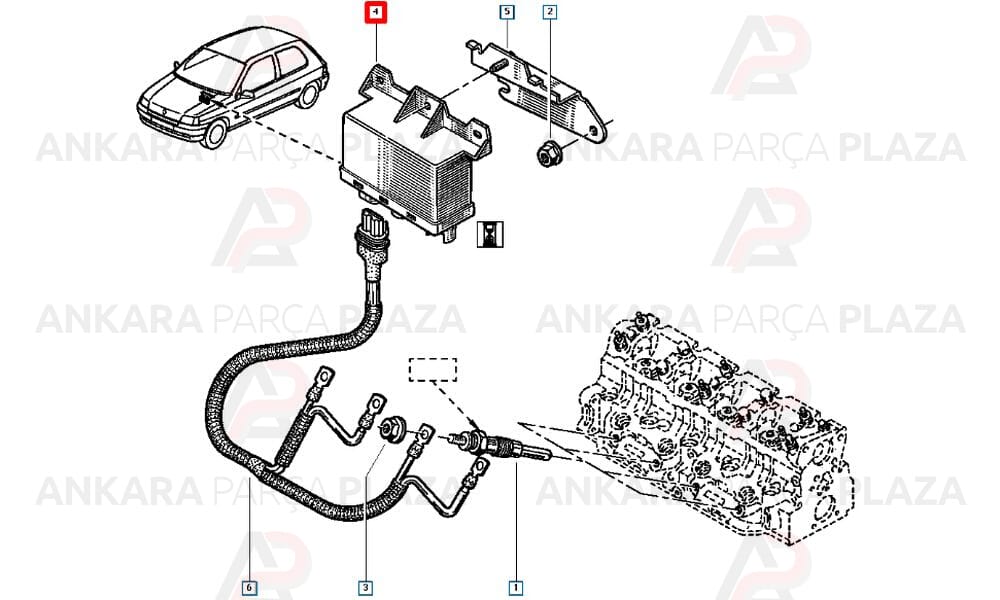 Isitici Kutu Renault 19 1.9 Dizel Isirma Rolesi F8Q Nagares