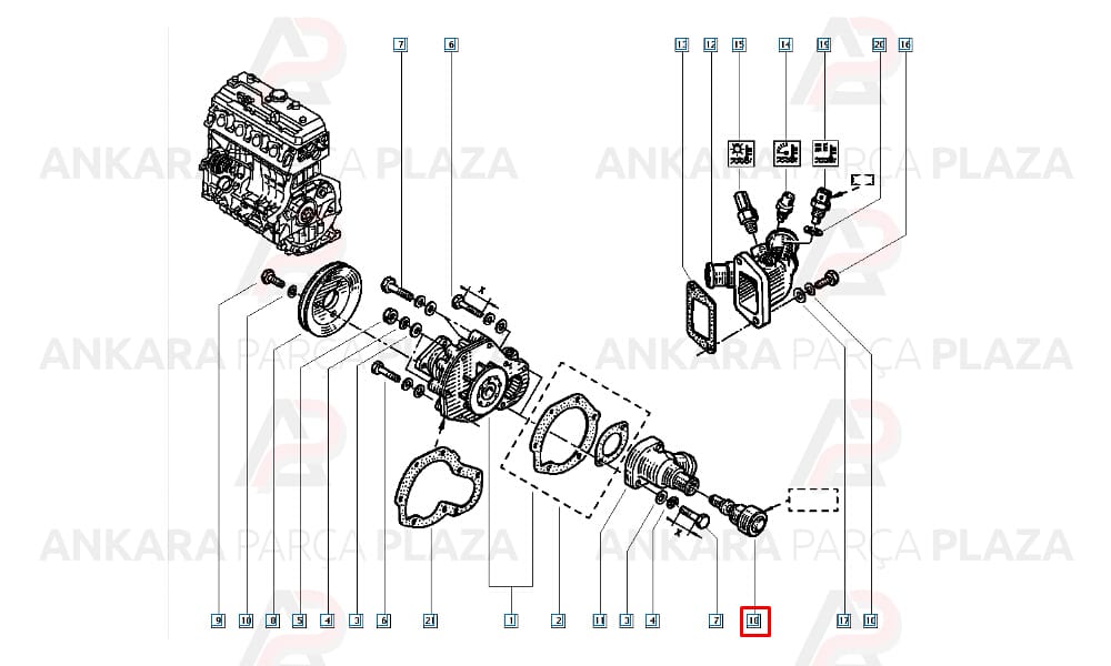 Safrane Termostat Orijinal 7700851485