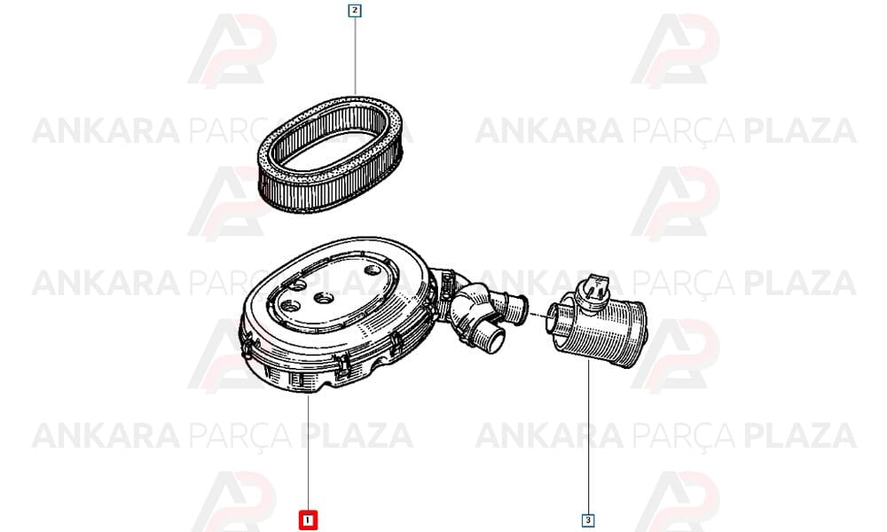 Hava Filtre Kabı Kazanı E7J Enjeksiyonlu R9 R19 Enj 1.4 7700853548