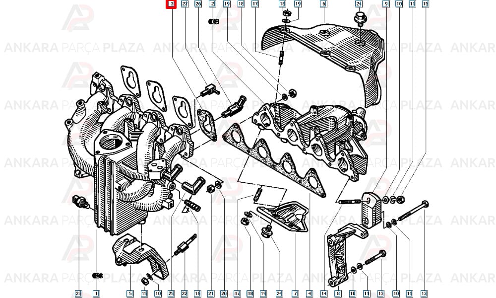 Renault 9 Renault 11 Renault 21 1.4 1.6 Manifold Contası Royal