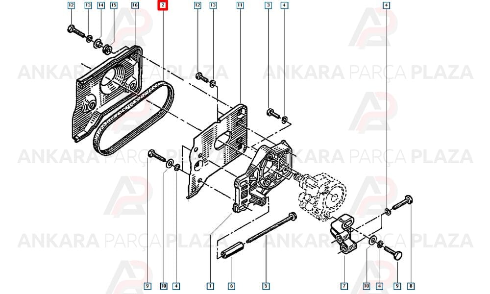 Renault Twingo Kanallı Kayış 4Pk745 Gates