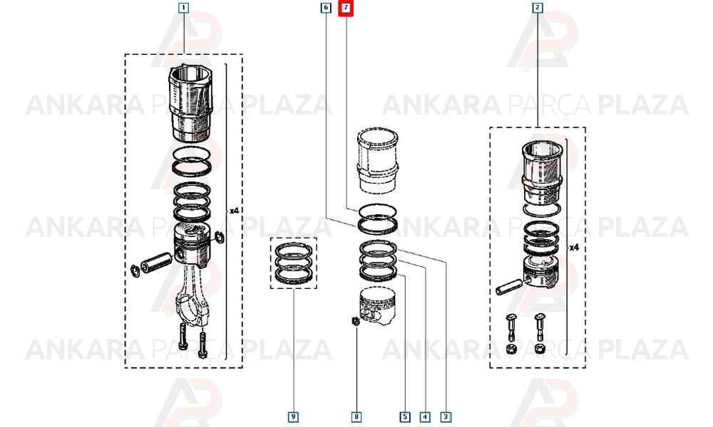 Motor Gömlek Contası Renault 21 Concorde Silikonlu