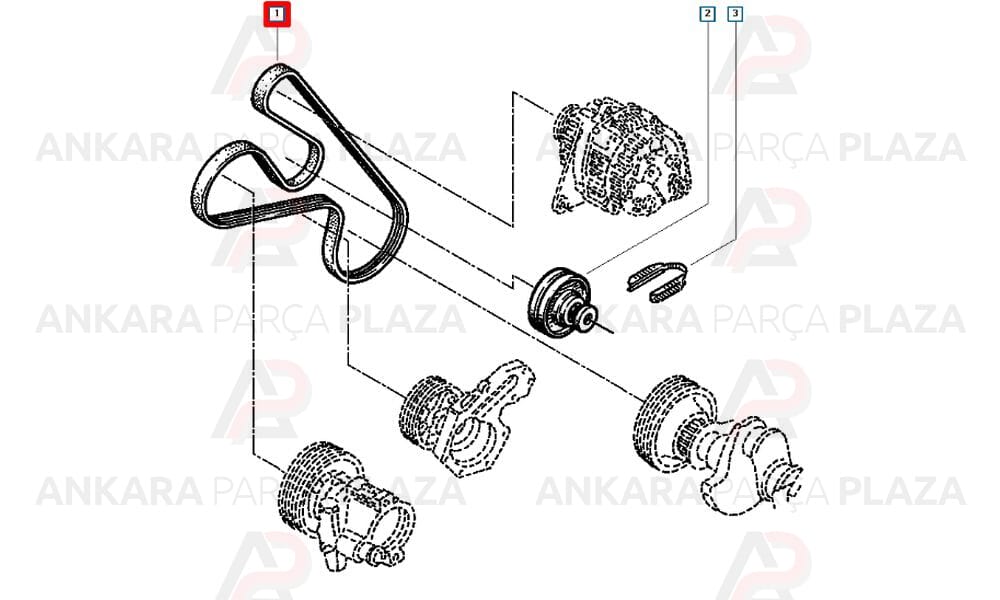 Laguna Kanallı Kayış 6Pk1428 Gates