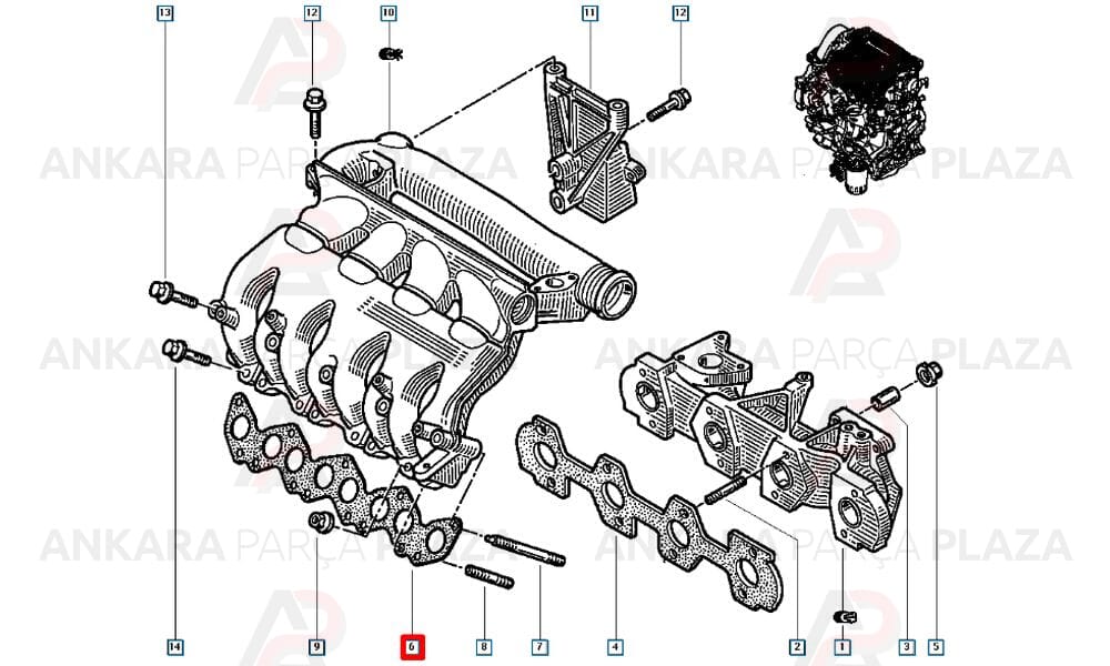 Safrane-Laguna-Espace Manifold Contası G8T 7700858736
