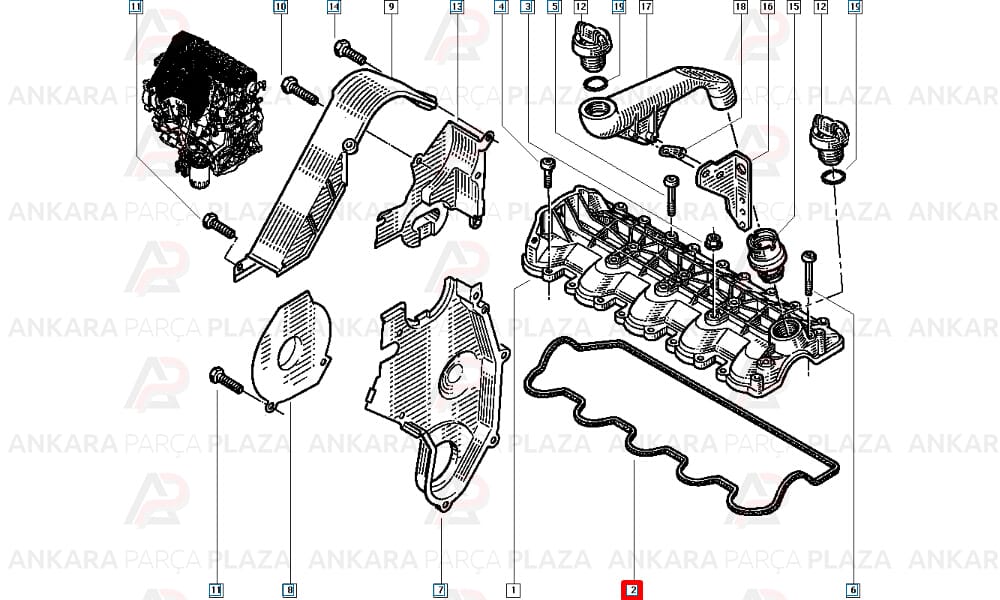 Subap Kapak İç Conta Silikon Renault Master Trafic 2.2 - 2.5