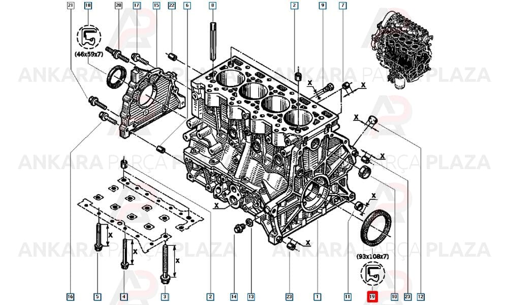 Krank Keçesi Master 2.5Dcı Espace 2.2D 93X108X7