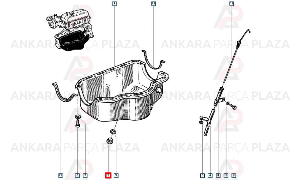 Karter Contası Renault 9 Broadway R19 Hilal Takım Kırmızı Silikon