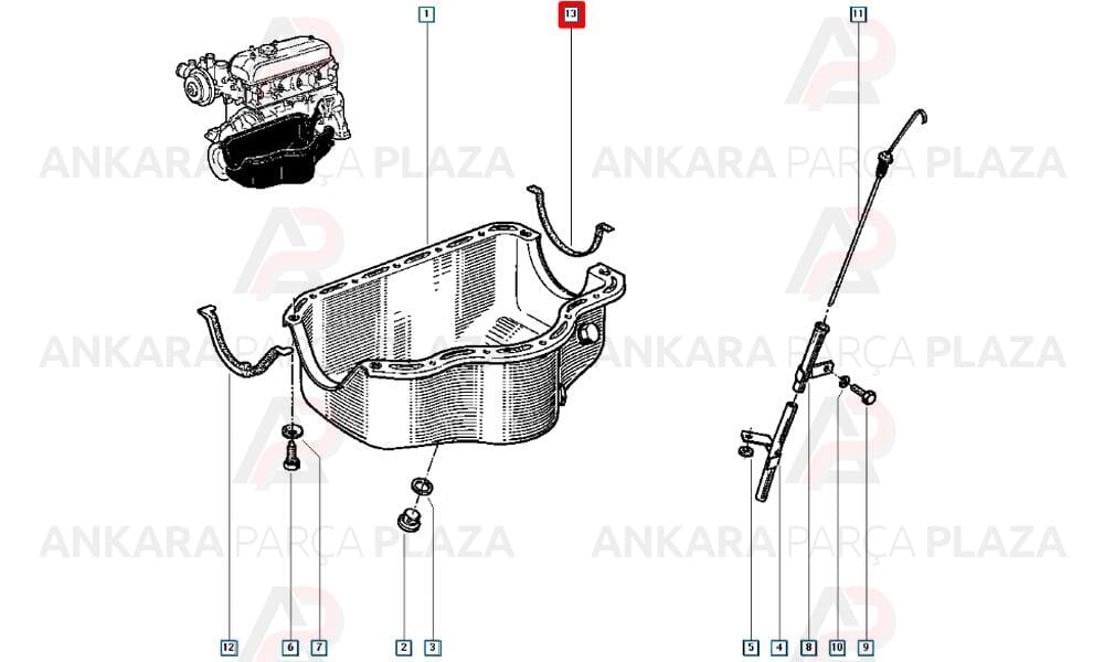 Motor Üst Takım Contası Renault 12 Toros 1,4 1,40Mm Silindir Kapaklı Keçesiz Subap Lastıksız
