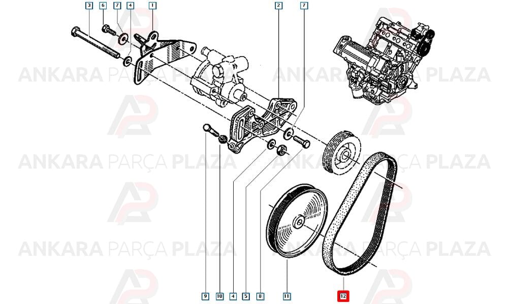 Laguna 3.0 Kanallı Kayış 5Pk655 Gates
