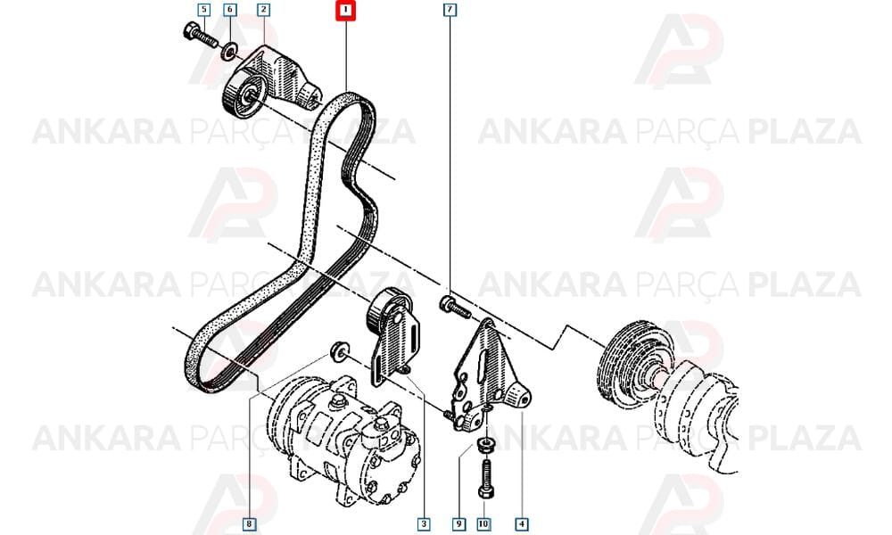 Espace, Laguna 3 Kanallı Kayış 5Pk1375 Gates