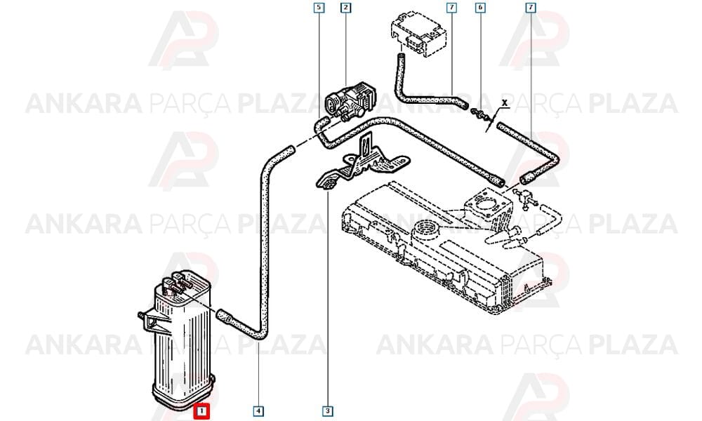 Kanister R19 Megane F3R K7M 7700866745