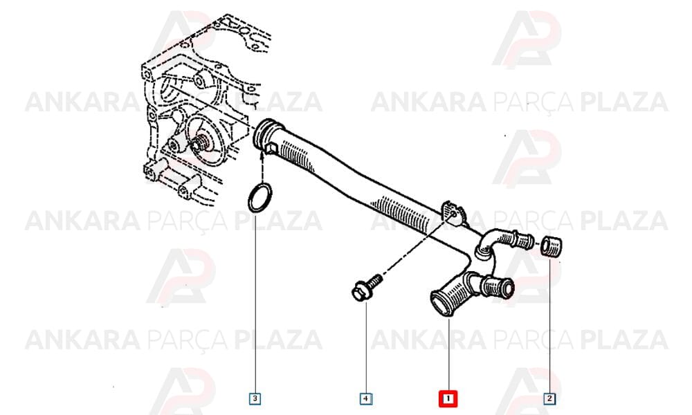 Devirdaim Su Borusu Renault Megane Renault 19 1.4 1.6 K7M
