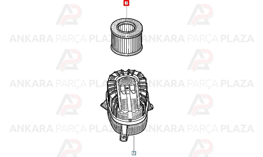 Hava Filtresi Megane 1 2.0 Laguna 1 2.0 109Hp R19 1.9D Scenic 2.0