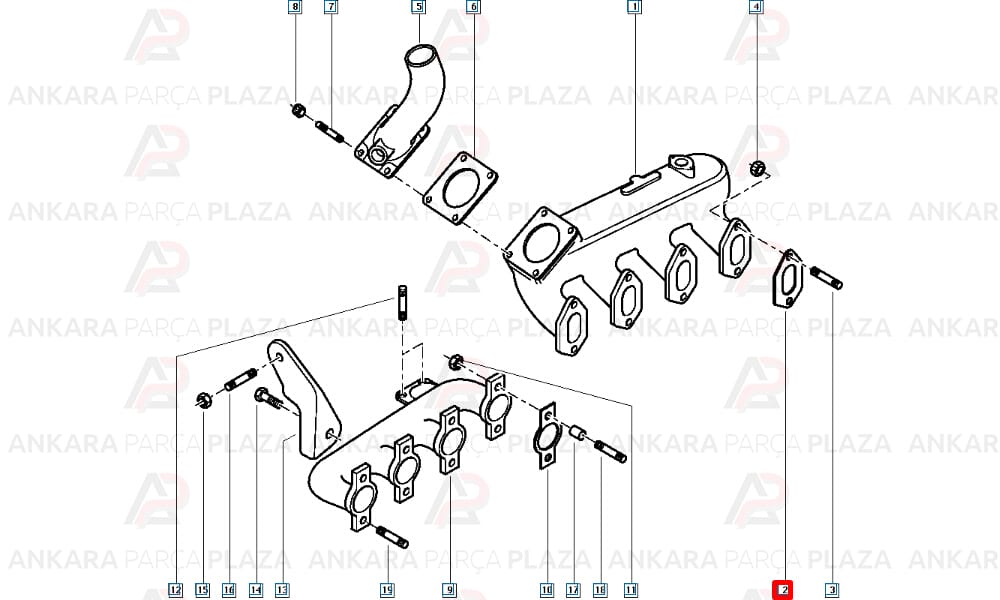 Master Ducato 2.5 - 2.8 Egzoz Manifold Contası Saclı Klingrit Oto Conta