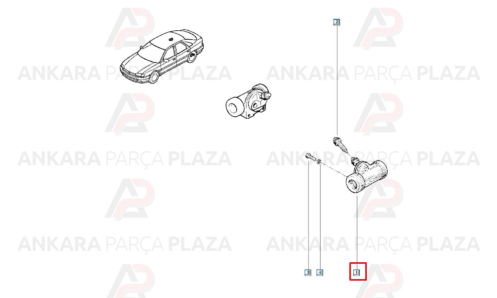 Express 1.4 1.9 Arka Fren Merkezi Bosch