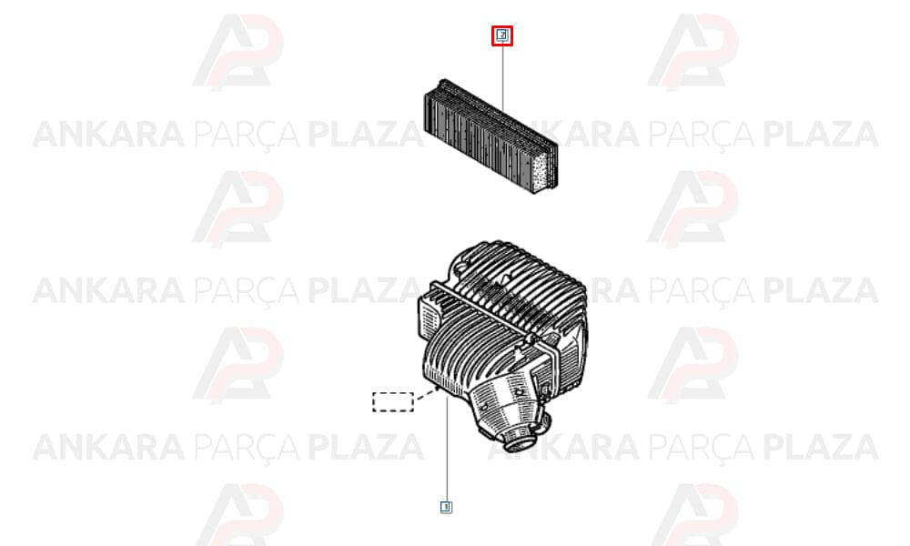 Hava Filtresi Twingo 1.2 1991 1998 7701036270
