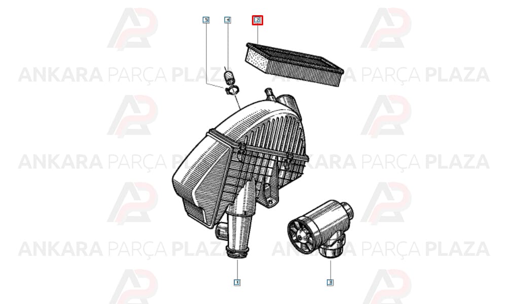 Laguna 94 - 99 Hava Filtresi 1.8 - 2.0Cc 7701037111
