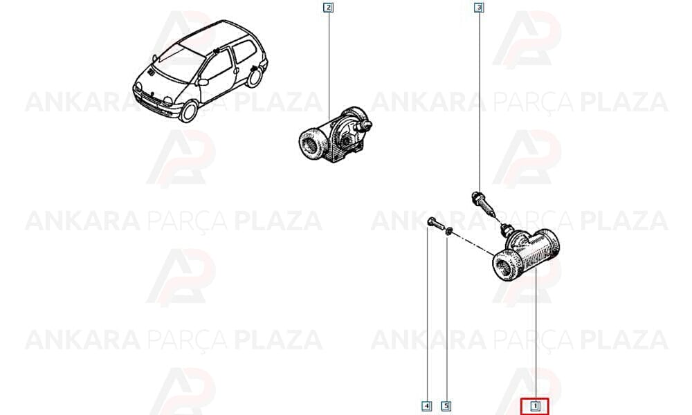Twingo Arka Fren Merkezi Bosch