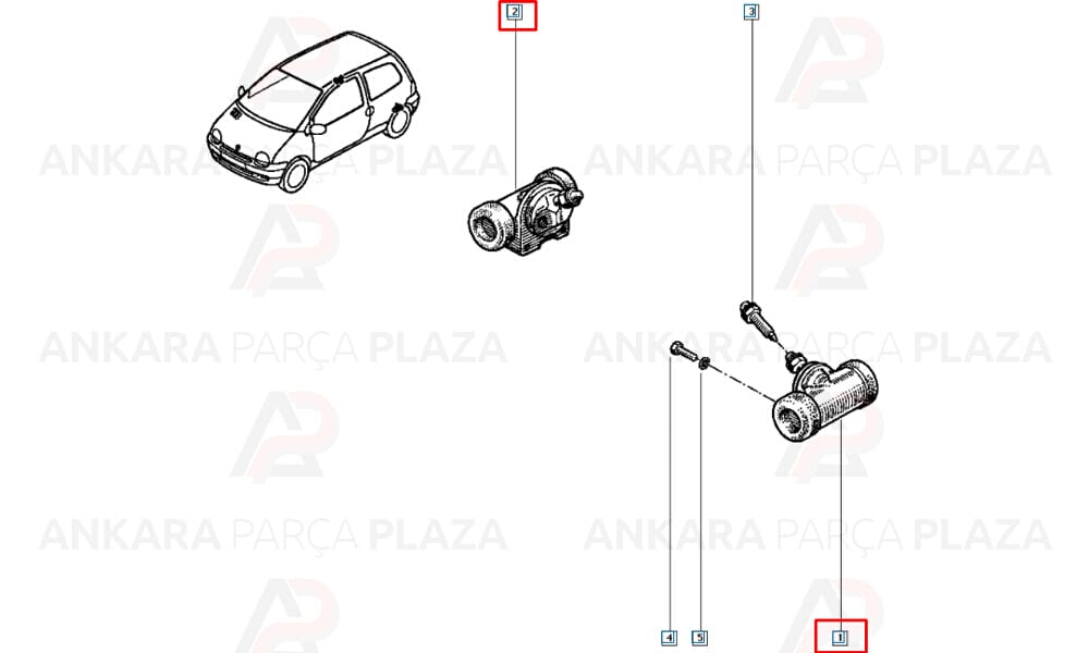 Twingo Arka Fren Merkezi Cifam
