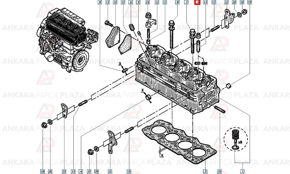 Ducato Master 2.5 - 2.8Td Subap Lastiği 8 Adet Oto Conta