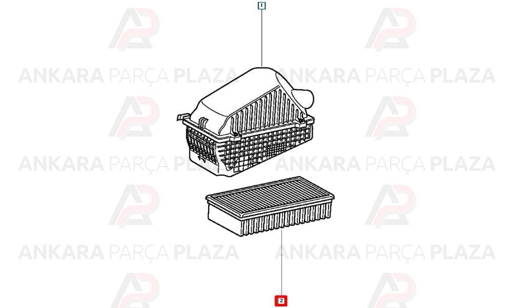 Hava Filtresi Laguna Safrane 2.2 Tdi 7701041740