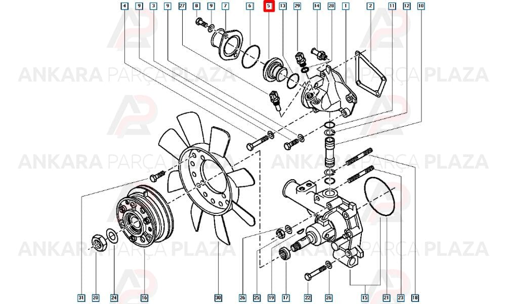 Master 2.5D 2.8Dti Termostat 79C Contalı Vernet