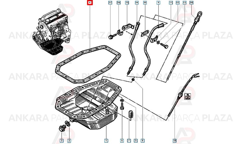 Karter Contası Kauçuk Mantar Pimli Ducato Master 2.5D Td