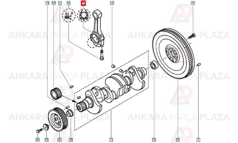 Piston Kolu Tek Master 2.8 7701046398