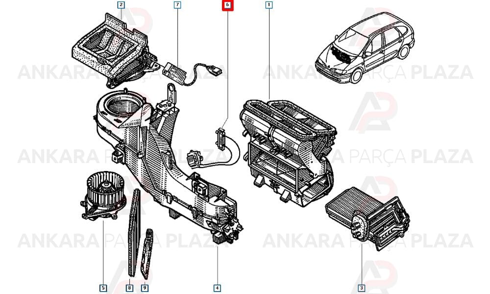 Elektronik Kontrol Ünitesi Renault Scenic J64P Ac+
