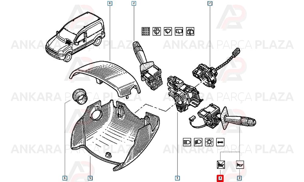 Renault Megane 1 Far Sinyal Kolu Valeo