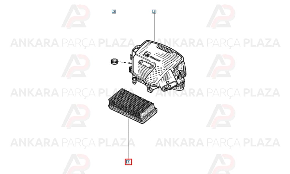 Hava Filtresi Megane 1 1.9 Dizel