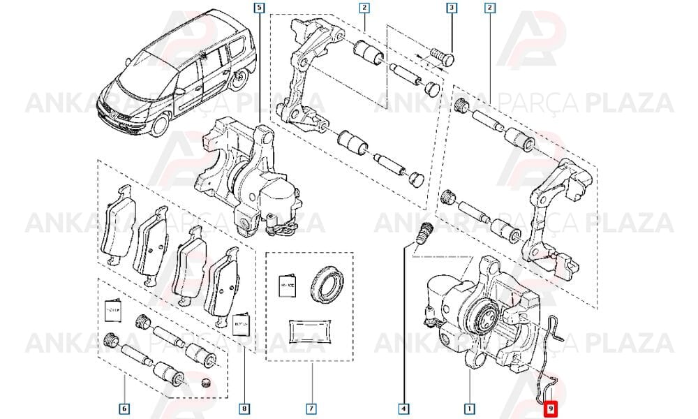 Laguna 2 3 Espace 4 Megane 2 Fren Silindir Yayı Velsatis 7701049284