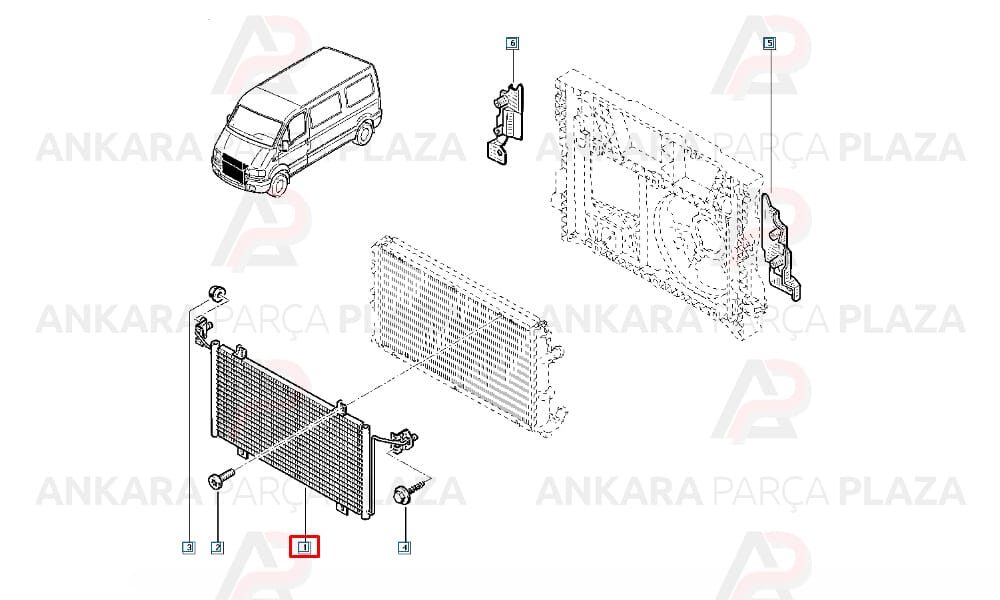Klima Radyatörü Kondenser Renault Master 1.9 - 2.2 - 2.5 - 2.8 Dci