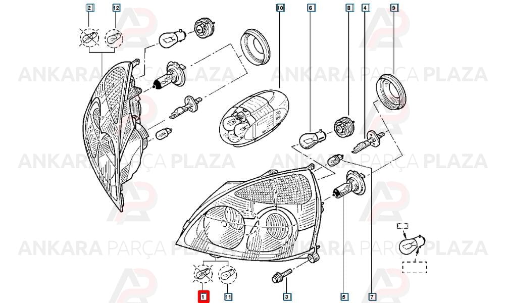 Far Sol Clio Siyah Motorlu Tip 2001 - 2008