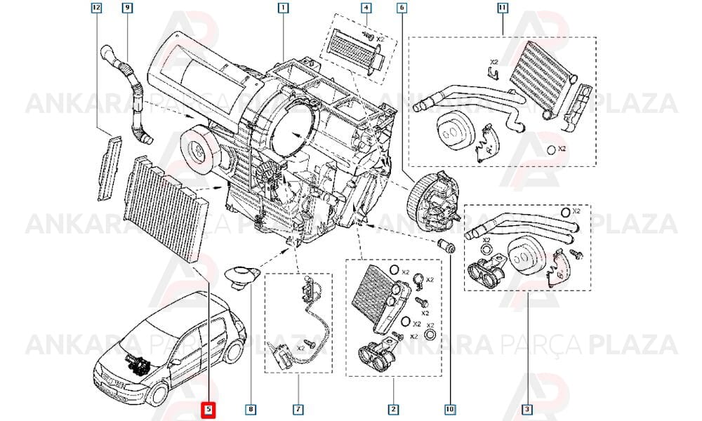 Polen Filtresi Karbonlu Renault Megane 2 -> 1.4 1.6 1.5Dcı 1.9Dcı
