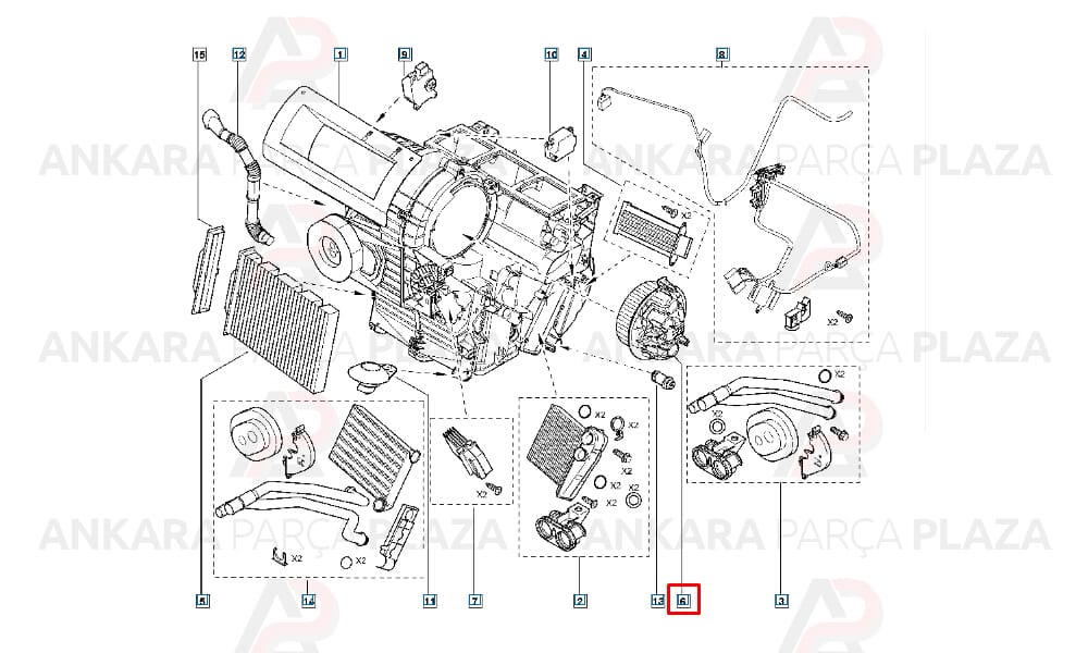 Kalorifer Motoru Renault Megane 2, Grand Scenic 2 12V