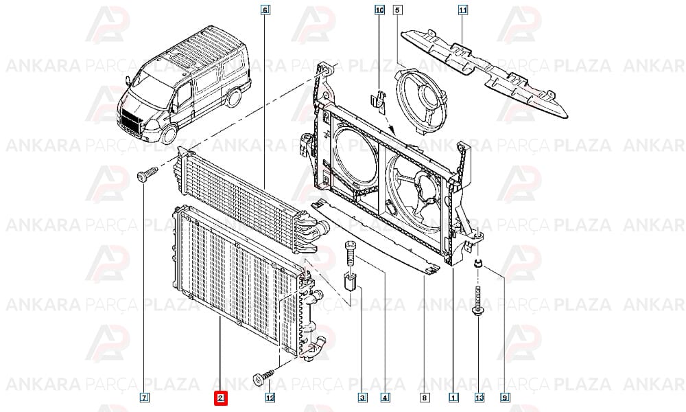 Su Radyatörü 730X414 Renault Master 2 2.2 Dci 2004 - 2010