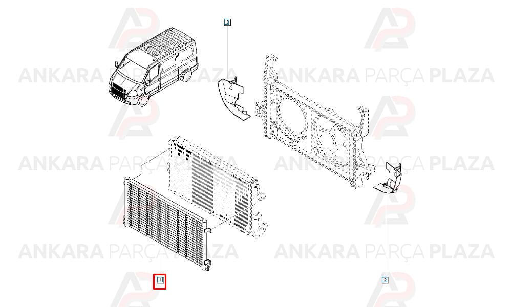 Klima Radyatörü Kondenser Renault Master 2 1.9 Dcı - 2.2 Dcı - 2.5 Dcı - 3.0