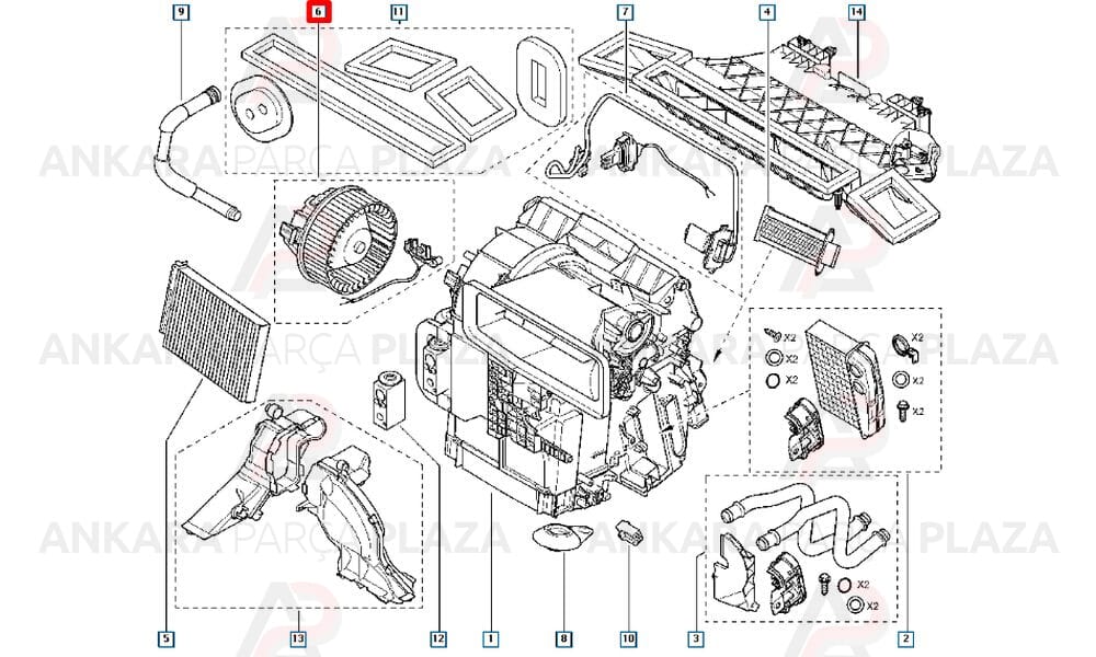 Kalorifer Motoru Modüs 7701060015