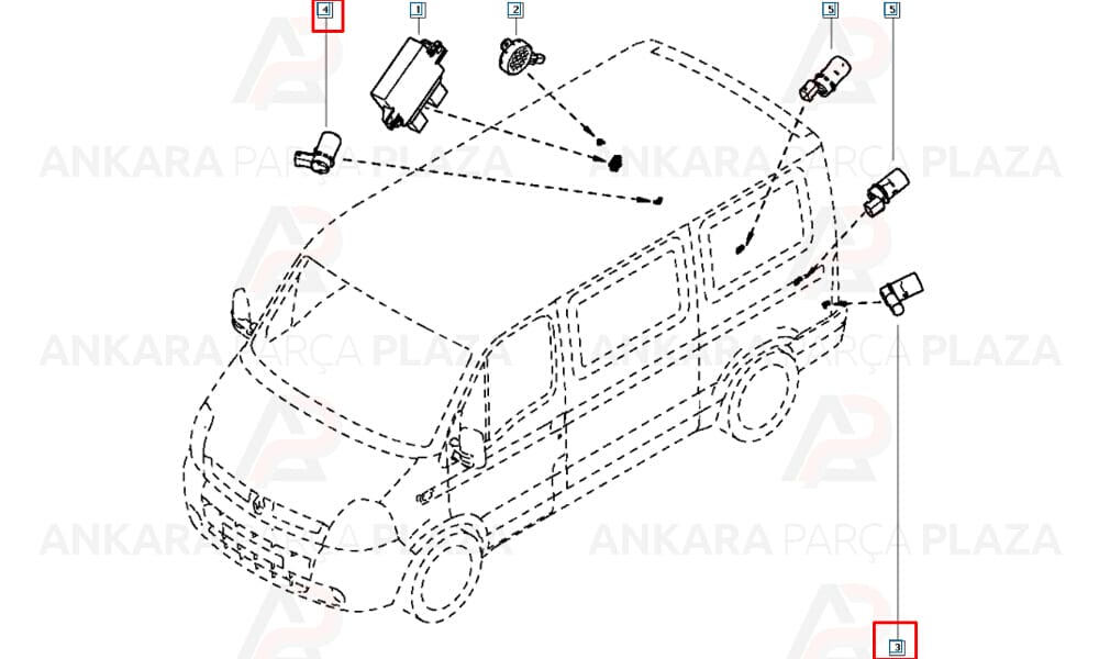 Park Sensörü Renault Clio Megane Scenic Laguna Espace