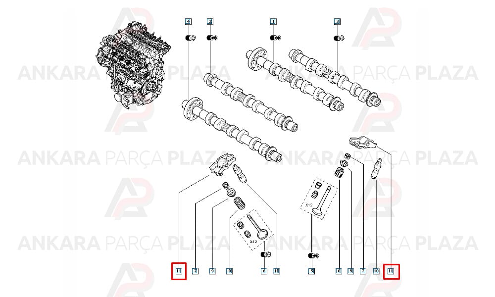 Master 2.3 Trafic 2.0 Laguna 3 2.0 Koleos Subap Horozu Orijinal 7701062311