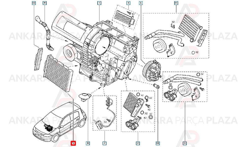 Polen Filtresi Megane 2 Karbonlu 7701064235